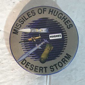 Vintage Iraq War Desert Storm Hughes Missile Pin